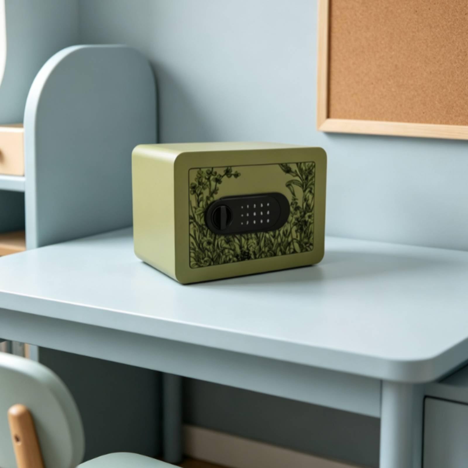 Amagogo Deposito di per Bambini Cassaforte, Verde Germoglio Scuro, Cassaforte萱草