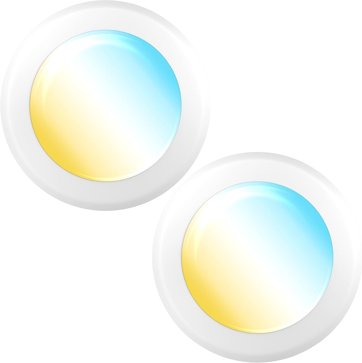 Sunco 2 Pack 5/6 Inch Flush Mount LED Disk Lights, 5CCT, 12W=65W, Dimmable | 850LM, Selectable CCT 3000K/4000K/5000K/6000K/6500K, Damp Rated, Low Profile Ceiling Can Lighting, 12W (65W Equivalent), ETL
