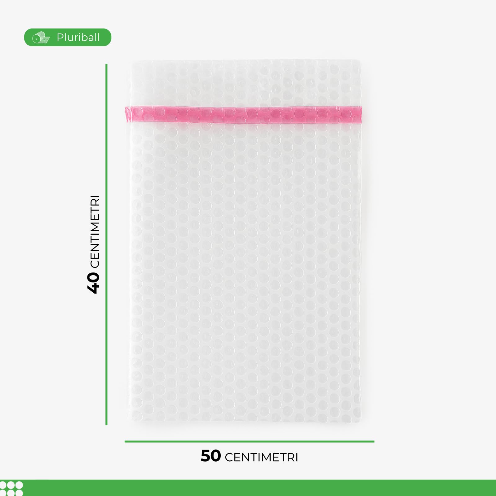 ImballaggiPer Buste Pluriball per Spedizioni 40x50 cm - 100 Sacchetti Antiurto Antigraffio con Chiusura Biadesiva, Alta Resistenza per Imballaggio Piccoli Oggetti, E-commerce e Magazzino