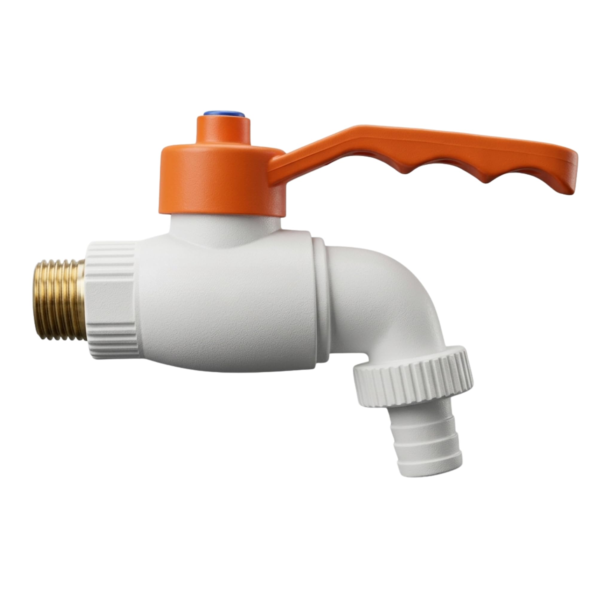 EchinTock PVC Turkey Tap for Bathroom & Health Faucet Use | Durable Plastic Bib Tap for Toilet Spray Connection | Leak-Proof Wall Mount Water Tap for Utility & Hygienic Use (1)