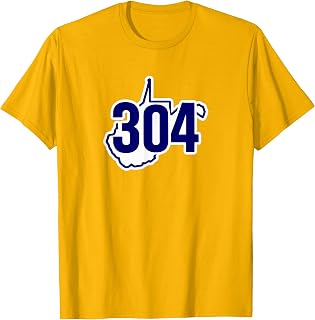 304 West Virginia WV State Outline Area Code T-Shirt