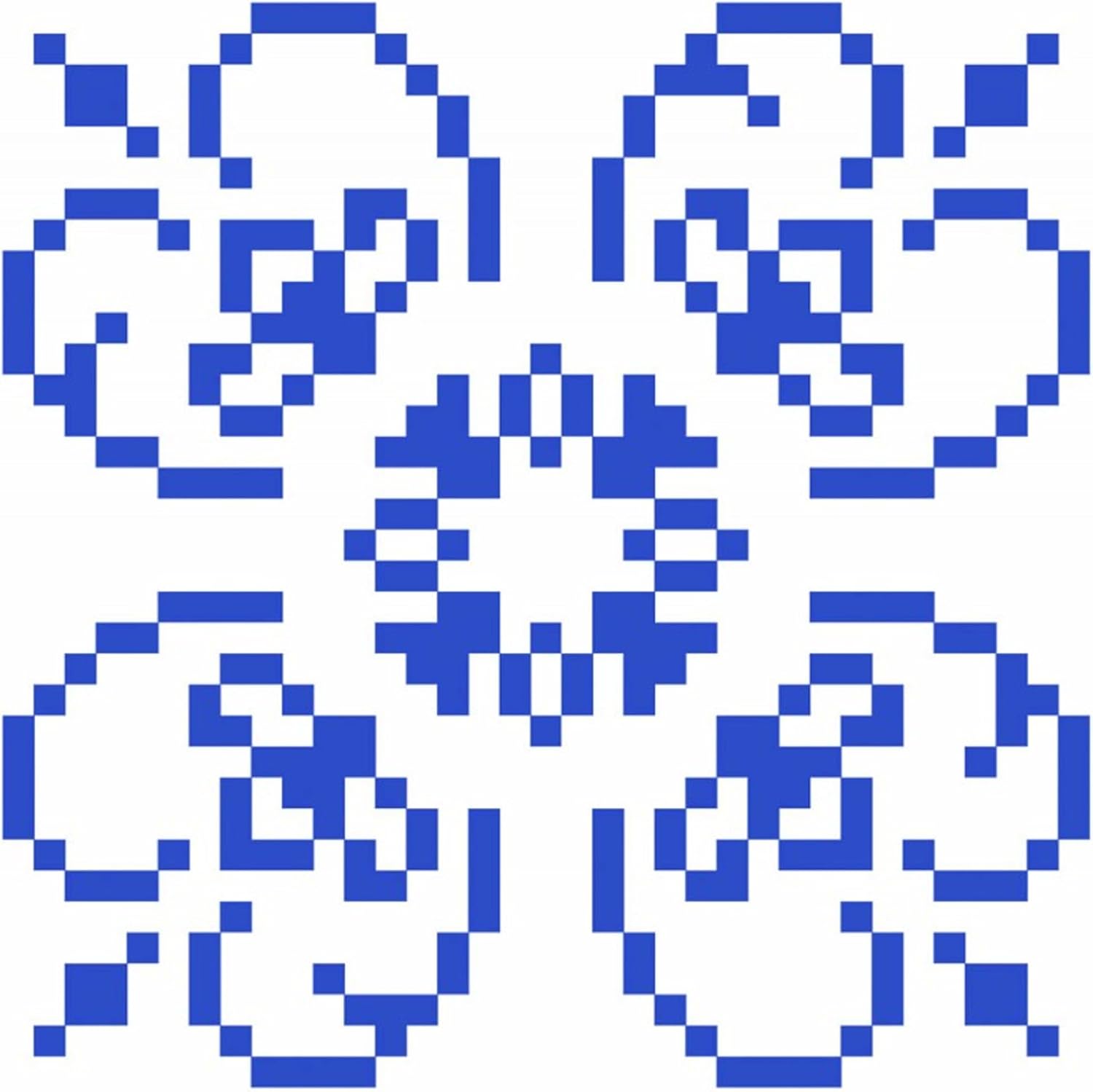 DIAMOND DOTZ Blue on White Kit with Frame Pattern Diamond Painting Kits for Adults - Diamond Art Kits a Relaxing Creative Craft Kit with Dotz Gems 3.5"x3.5"
