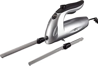 AEG EM 5669 - Couteau electrique - 180W - Interrupteur de sécurité - 2 lames universelles - Inox