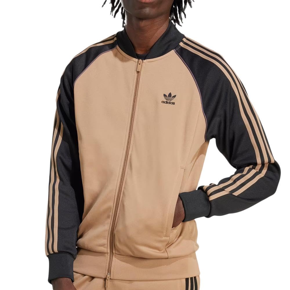 adidas Classics SST - Chaqueta de chándal para hombre, color marrón