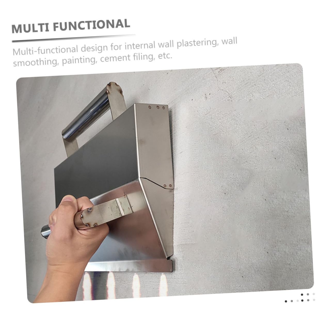 Frattazzo Acciaio Inossidabile Per Finitura Muri Utensile Per Intonacatura e Cartongesso Design Ergonomico Facile Da Pulire e Maneggiare Adatto Per Professionisti e Fai Da Te