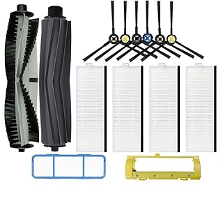 Roller Side Cover Brush Hepa Filter Compatible with Genio Deluxe 500 Pro Robot Vacuum Cleaner Spare Part Kit