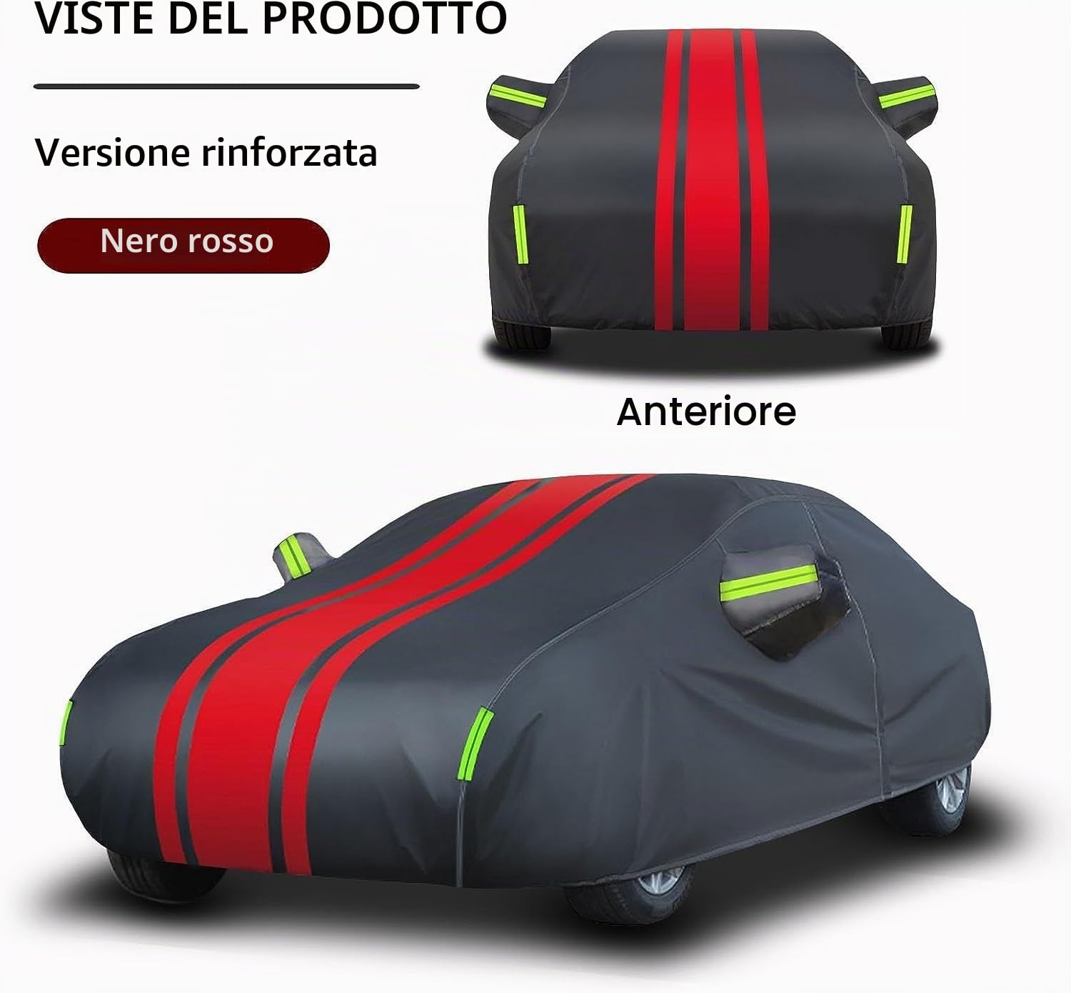 Telo Copriauto per Abarth 124 Spider Telo Copriauto da Esterno,Copertura per Auto all'aperto Protezione Completa Car Cover Fodera in cotone
