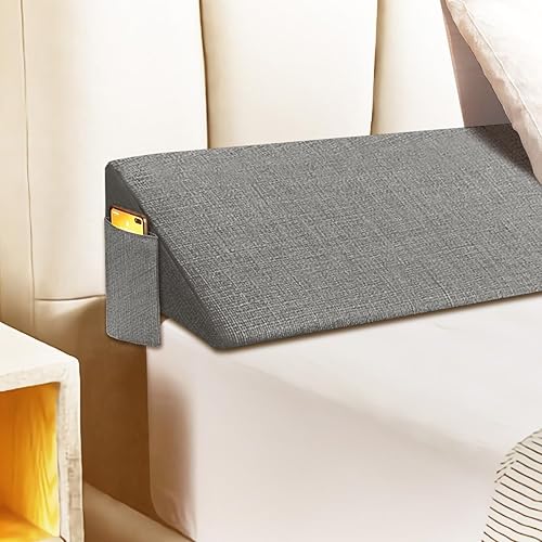 Almohada de cuña de cama para cabecero, almohada de cuña de colchón para cama individualXL, relleno de espacio de cama, cierra el espacio (0-12
