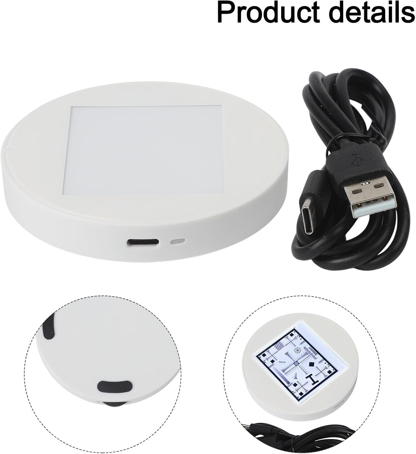 Adjustable LED Microscope Bottom Light with High Transparency Glass Plate and Remote Brightness Control, Compatible with LCD Digital and USB Microscopes for Clear Observation(A)