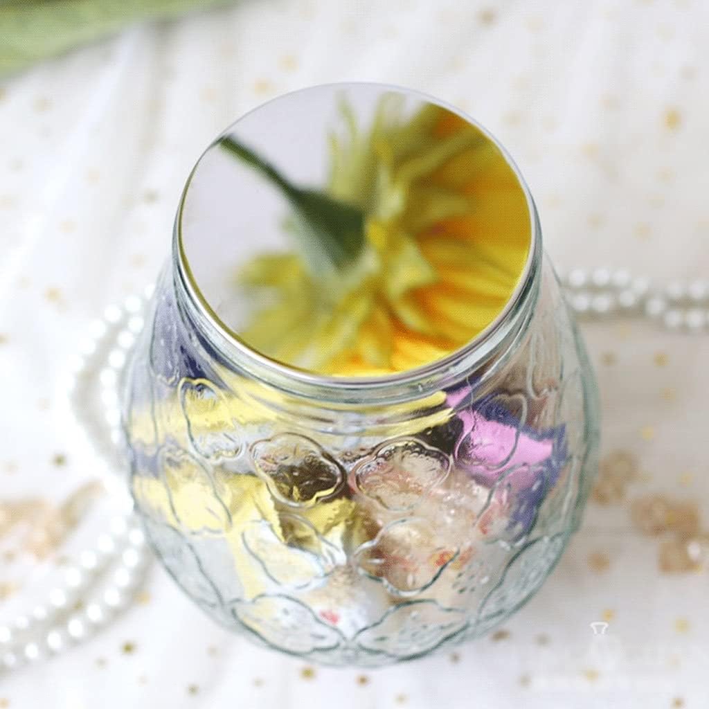 Tea Jars Storage Canisters White Glass Jar with Metal Or Wooden Lids Retro Food Storage Containers Jar Container for Cookies,Candy,Coffee,Flour Jars jar,