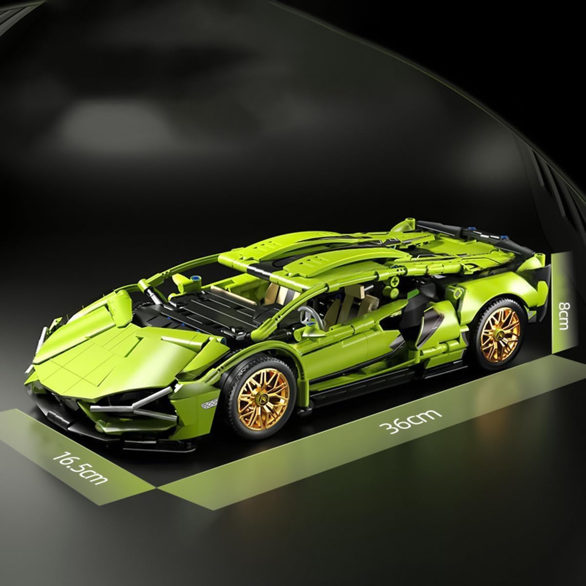 CIJINAY Technik Sports Car Building Blocks Set, Racing Car Building Kits - Image 3