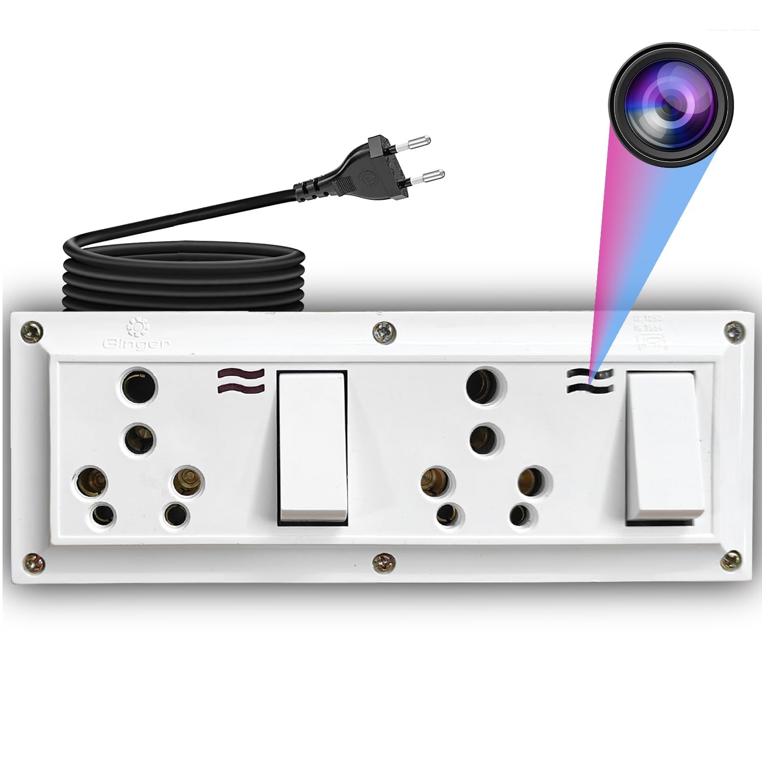 MatLogix HD WiFi Multi Switchboard Hidden Camera with Live Feed WiFi Indoor Security Camera 4K HD. Motion Detection.-image-45