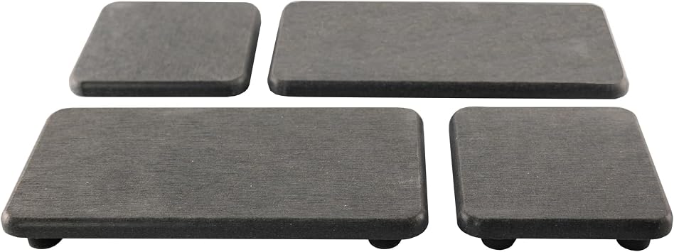 NiuYichee Set of 4 Water Absorbent Diatomite Coasters, Diatomaceous Earth Kitchen Soap Dish, Bathroom Trays, Water Absorbing Stone Used for Hand Soaps & Plants & Toiletries in The Modern Home