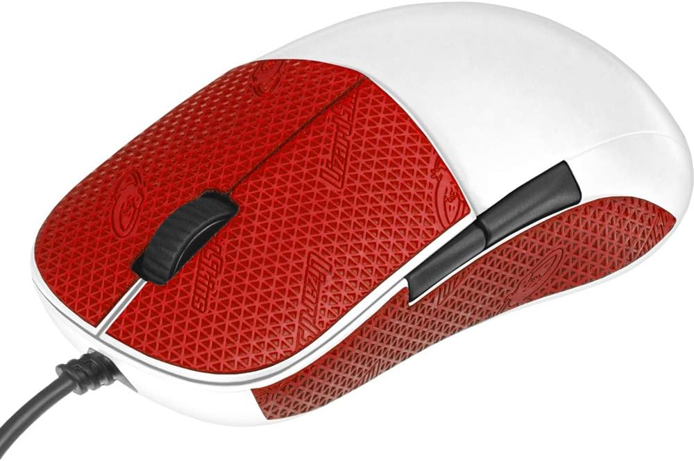 Lizard Skins DSP Computer Mouse Grip for PC Gaming – Compatible Gaming Mouse Grip for PC 0.5mm Thickness – Cut to Fit - Easy to Install – 10 Colors (Crimson Red)