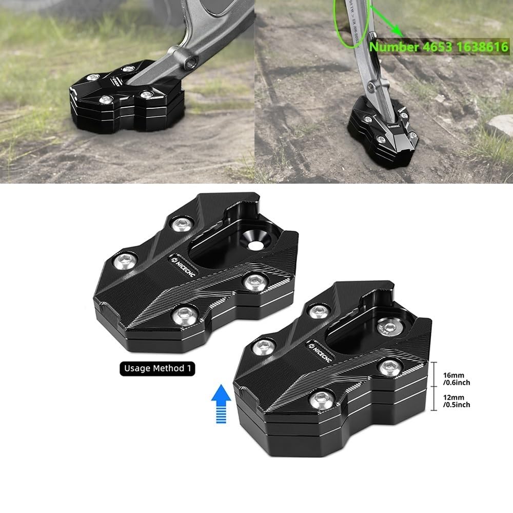 Colonna di sterzo moto Adatto per BMW R1300GS R 1300 GS Adventure 2024-2025 Sostituisci 4653 1638616 Cavalletto Piastra di estensione Cavalletto laterale Ingranditore Pad