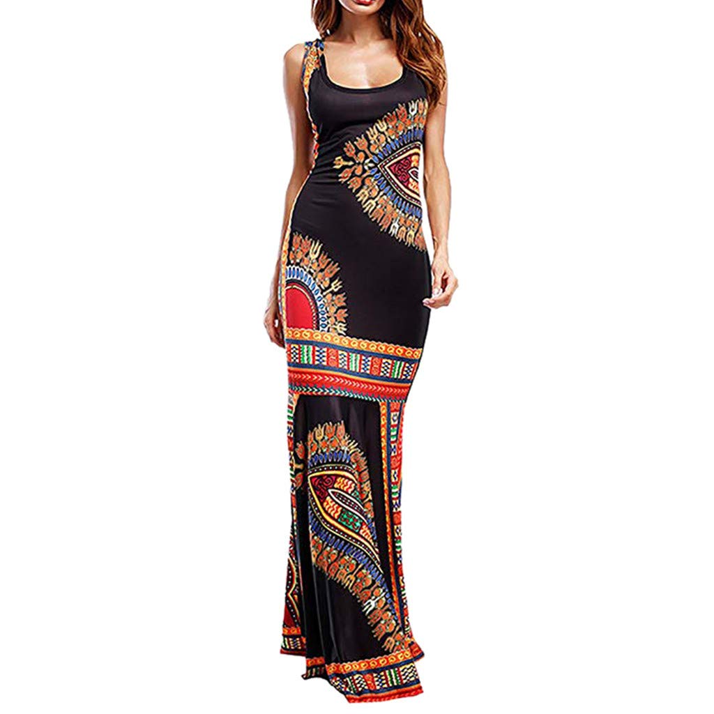 casual sleeveless maxi dress