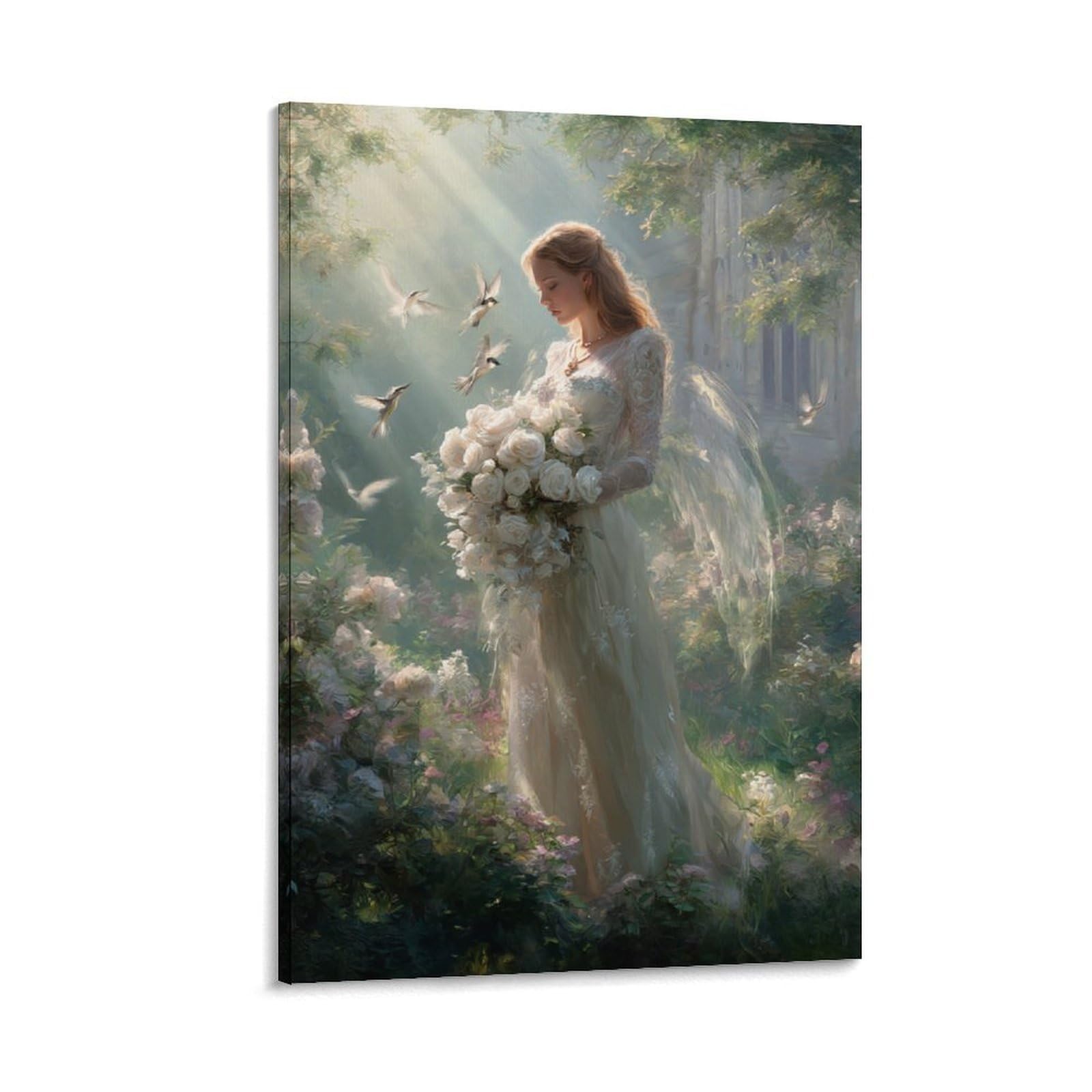 Shunxifq Angel Print, Canvas Wall Art, Pictures For Living Room And Bedroom, Prints For Special Occasions 20X30inch(50X75cm)