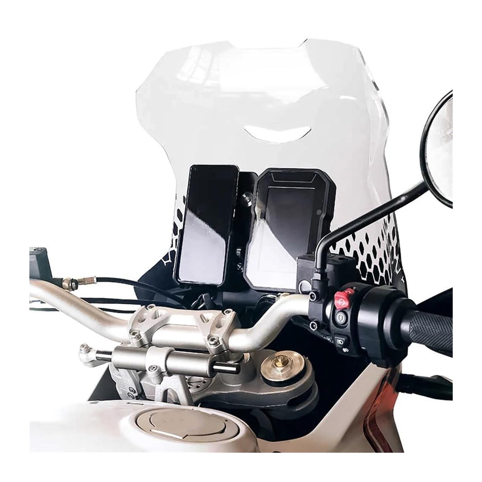 Soporte Teléfono Motocicleta Soporte De Función Multimedia para Ducati Soporte De Navegación Móvil para Desert X Base De Pantalla Multifuncional Accesorio para Desert X