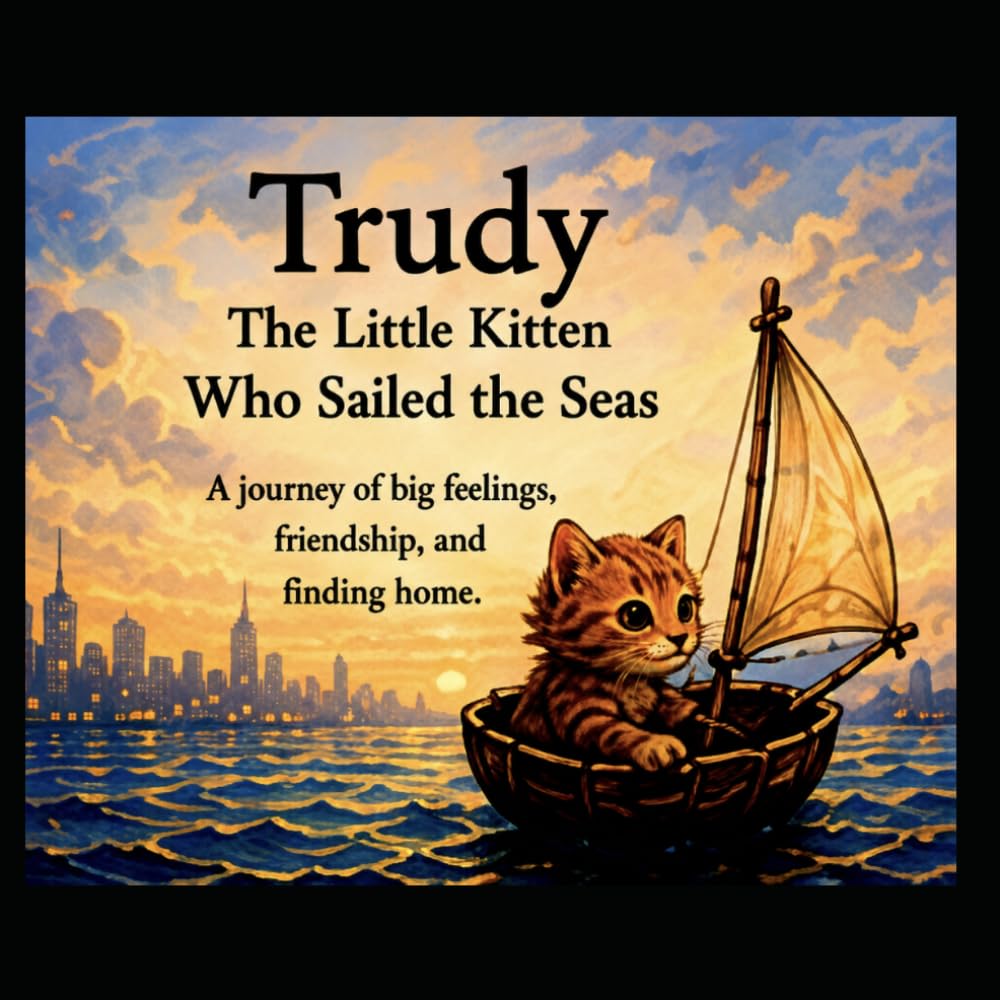 Trudy the Little Kitten Who Sailed the Seas: A story about big feelings, friendship, and finding home