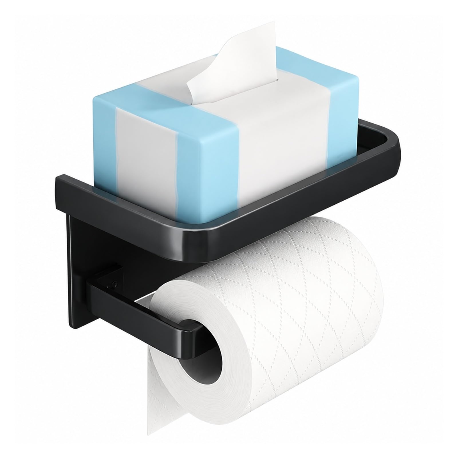 Toilet Roll Holder, Aluminum Alloy Toilet Paper Holder Tissue Rack,for Bathroom