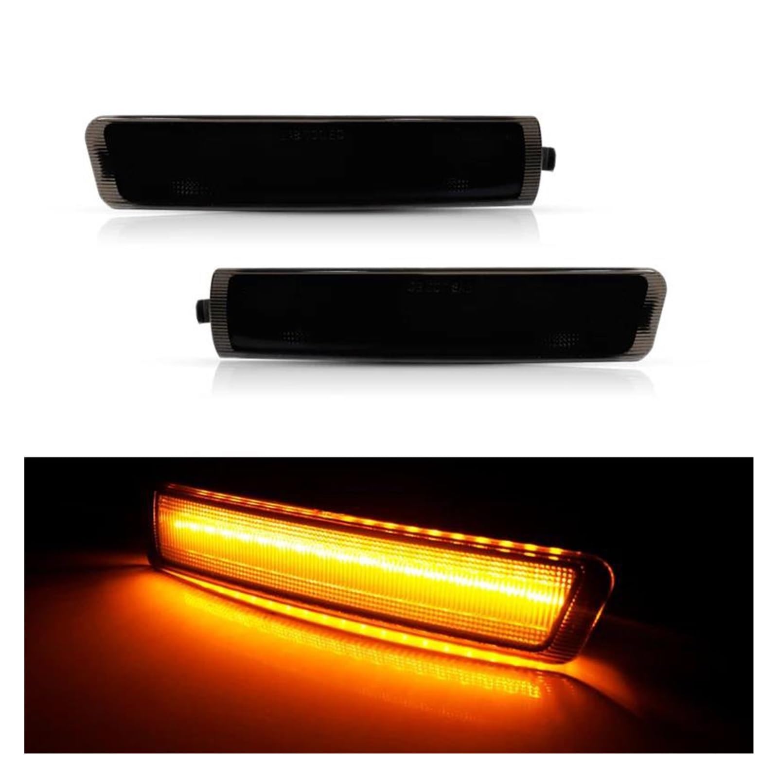 Specchio Indicatore Auto T10 LED Anteriore Indicatore Laterale Lampada Parafango Luce Per BMW Z3 Per Roadster 1996-2002 Indicatore Direzione/Luci Guida 12V Luce Di Segnale Dinamica(Smoked Amber)