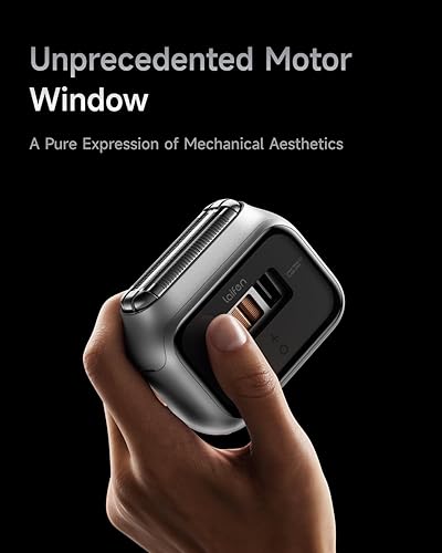 Miniatura 5 de Laifen P3 Pro - Afeitadora eléctrica de 3 cuchillas, motores lineales duales de alta velocidad, 12,000 cortesminuto, tiempo de funcionamiento de 100