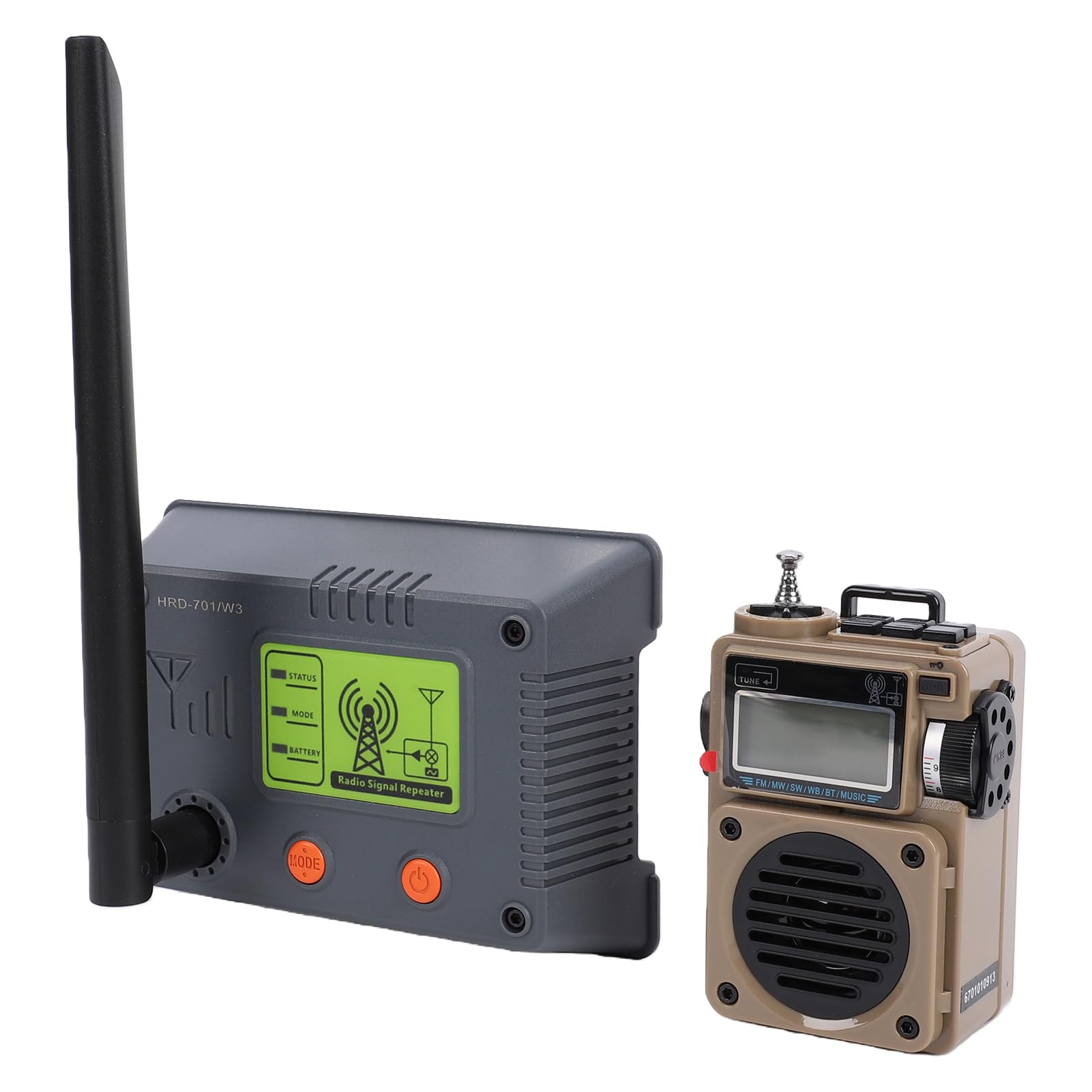 Cuifati Radio Portátil Radio Inteligente Controlada por Aplicación BT FM MW SW WB Receptor Amplificador de Señal 297 Presintonías Reproducción de Tarjeta TF Altavoz de (701 Nueva actualización W3)