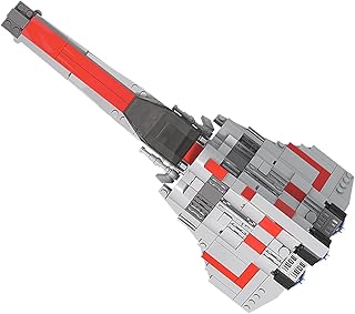 9784 Battlestar Galactica Interstellar Viper Fighter Building Block Toy The Ultimate Collector Series Space Battleship Building Model Building Block Kit,Gray