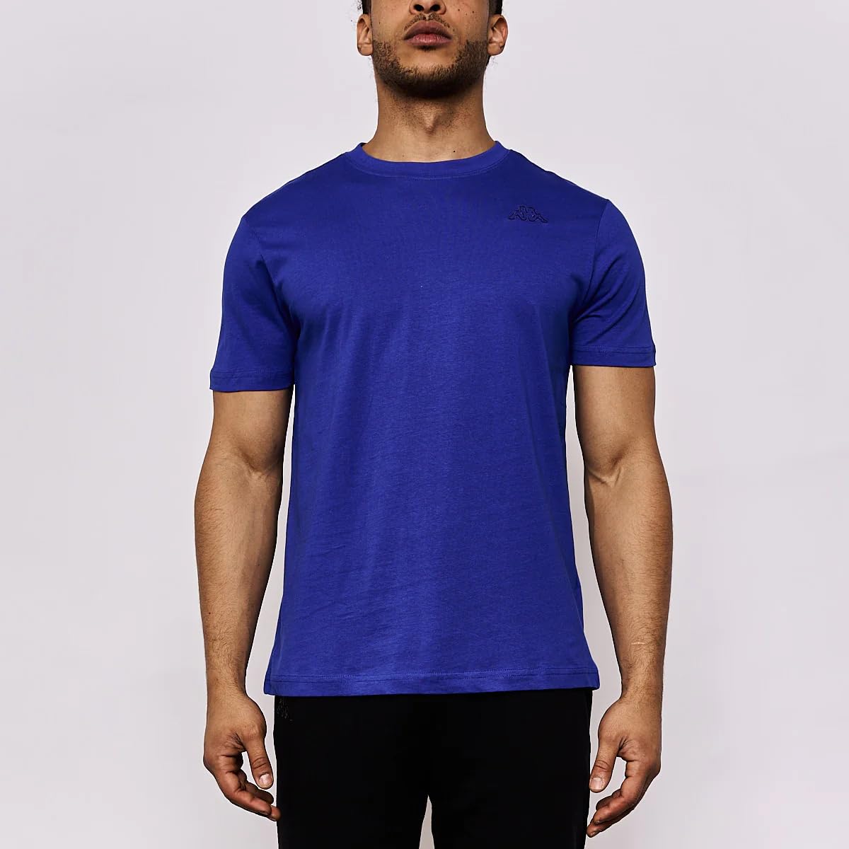 Kappa Cafers Slim tee Men's Stylish and Comfortable Technical T-Shirt, Blue Royal/Blue, L
