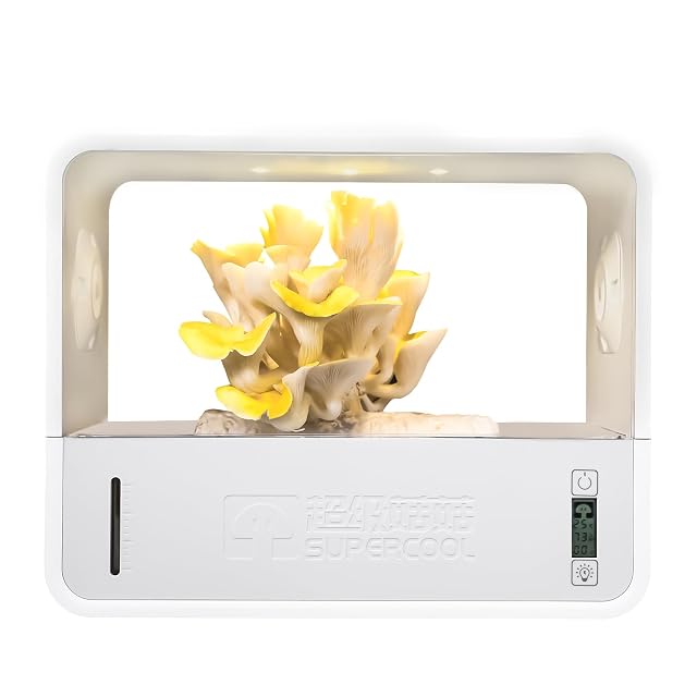 Mushroom Grow Tent with Automatically Adjusts Humidity Indoor Mushroom Grow Box with Grow Light Smart Monotub Mushroom Growing