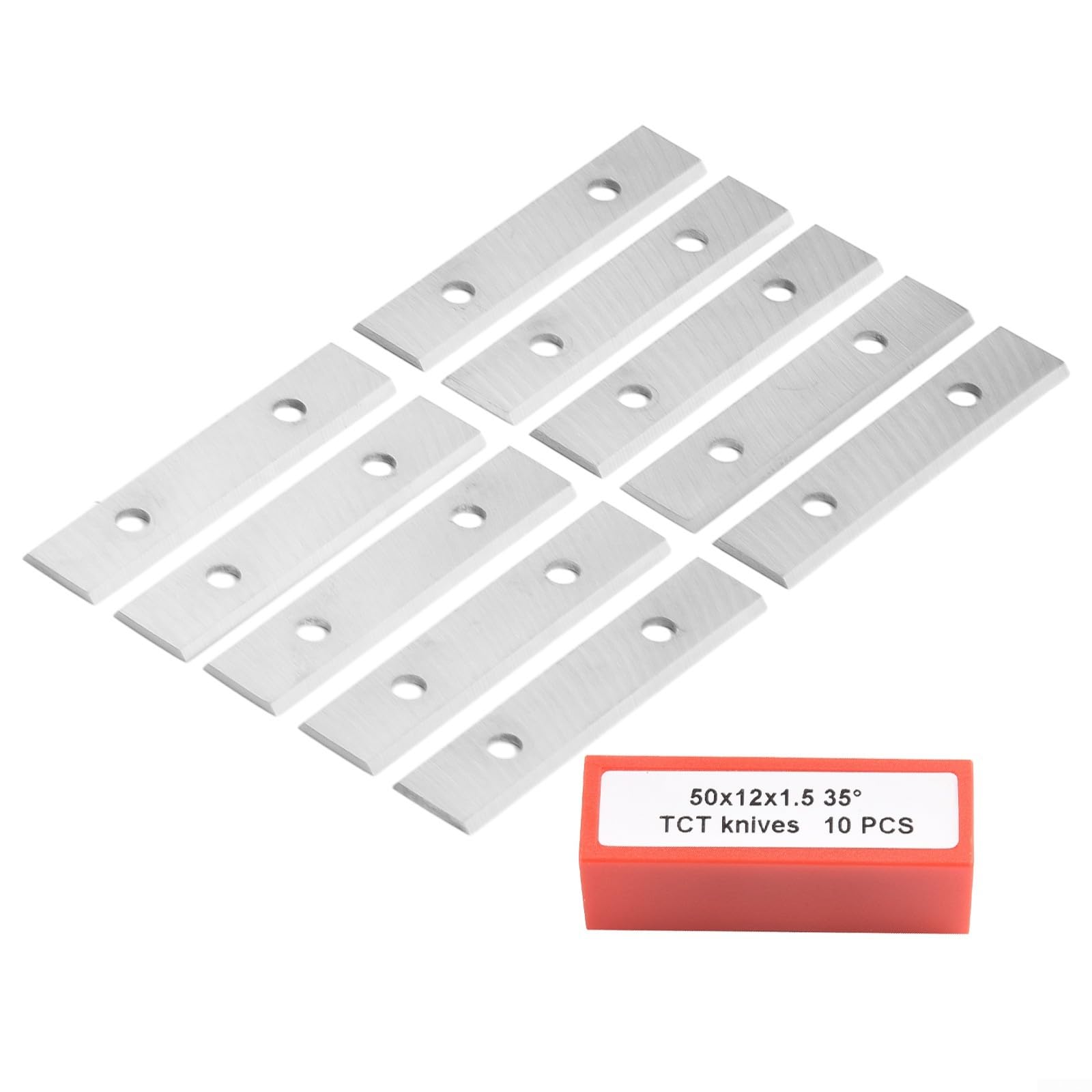 10Er Set Hartmetall-Wendeplatten 50X12x1.5mm Rechteckig Doppelschneidig, Schneidkanten Austauschbare Hartmetall-Wendemesser Für Holzhobel Schaber Fräsköpfe Hartmetall-Farbschaber