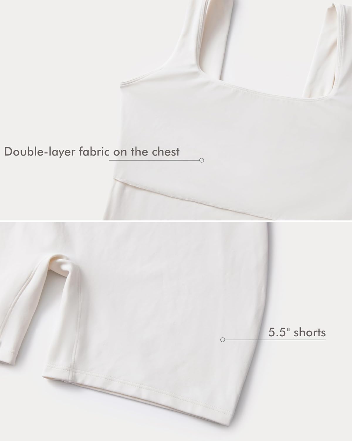 MOMANDA Women' s Maternity Bodysuit Sleeveless Shorts Jumpsuit Square Neck Tank Top for Pregnancy - Image 6