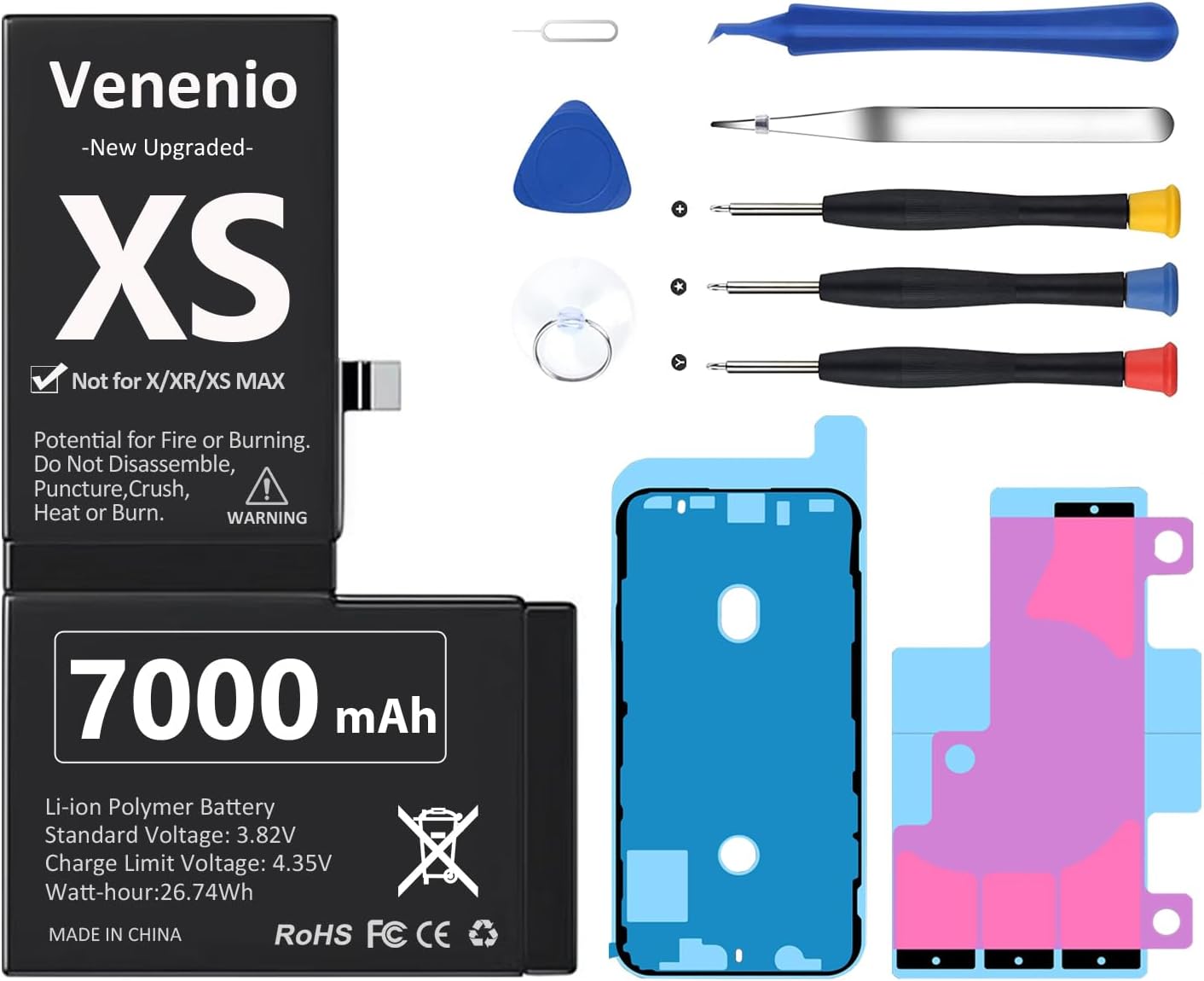 Battery for iPhone Xs, 2025 New Upgraded 7000mAh Ghana Ubuy