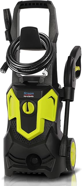 Stream Pressure Washers Jet Washer for Patio, 120Bar 1500W 420L/H Portable Power Washers, Electric High Power Washer Car Washing Machine, Garden Cleaning Machine for Driveway