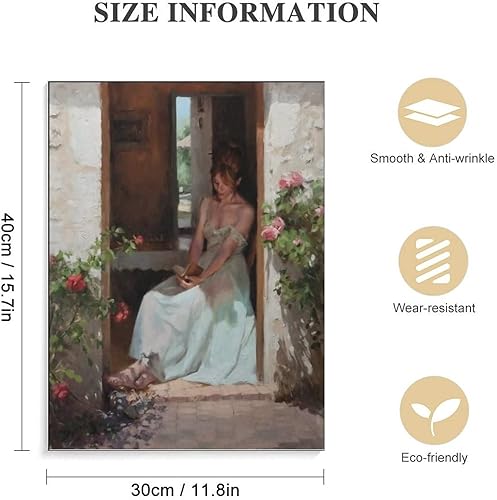 Miniatura 2 de Classic Portrait Oil Painting Vicente Romero Redondo Sexy Girl Canvas Wall Art Prints for Wall Decor Room Decor Bedroom Decor Gifts