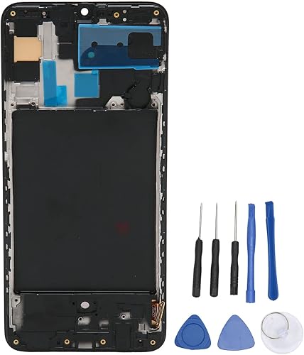 Reemplazo táctil digitalizador Asamblea, para Samsung A70 A705 pantalla OLED con huellas dactilares, pantalla táctil digitalizador Asamblea con