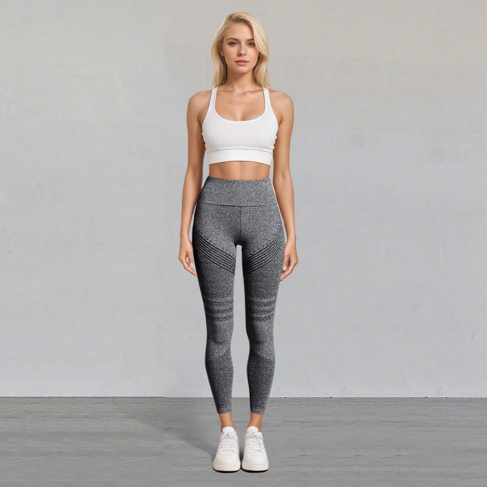 Legging Luveon 3D Anti-Cellulite Femme Luveon Legging Anti Cellulite Femme 3D Leggings À Compression Lipoedeme Minceur Taille Haute pour Course À Pied De Sport sans Couture Pantalon