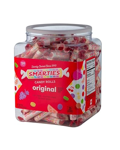 Smarties Rollos de caramelo de 46 onzas 180 unidades