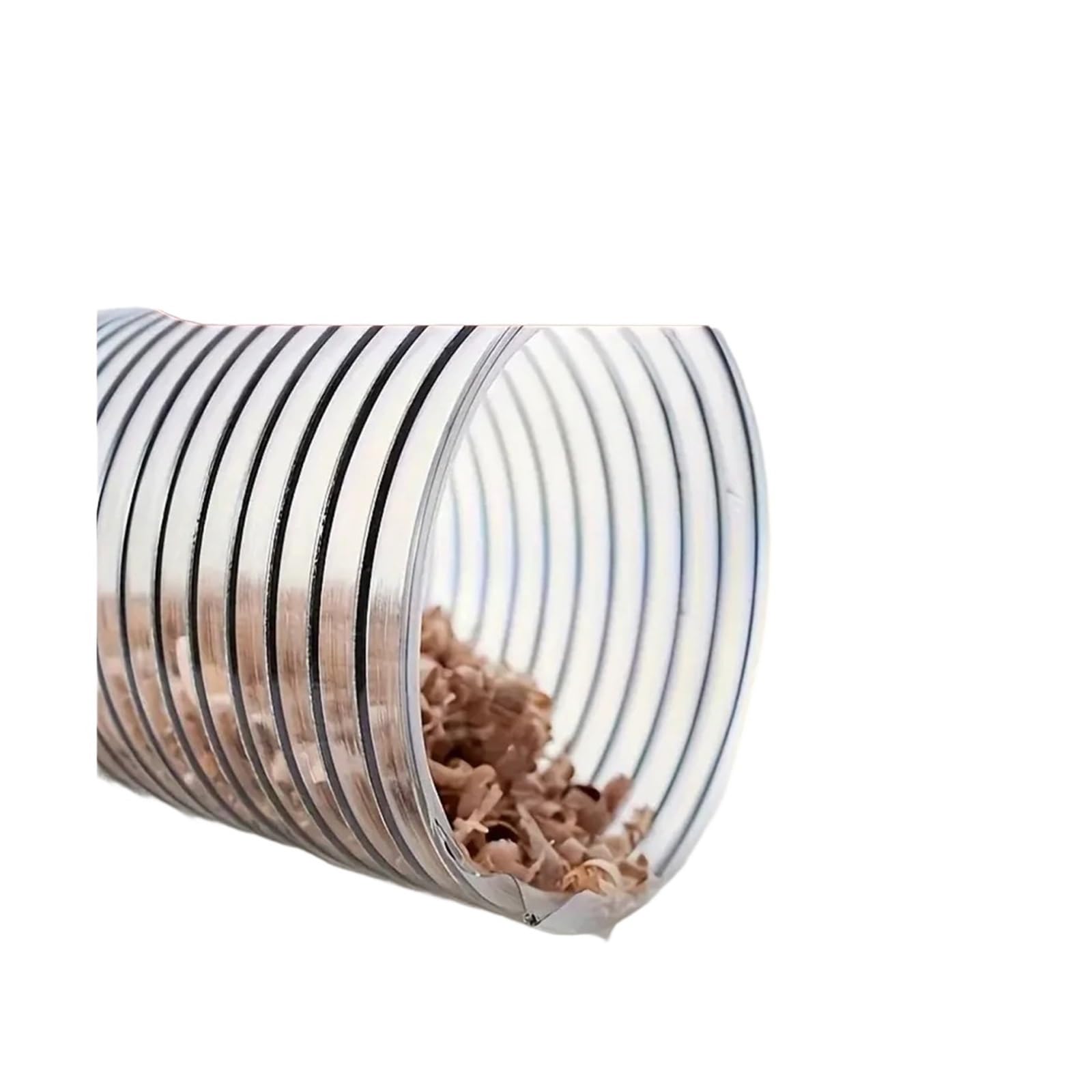 Tubo in PVC da 100 mm for aspirapolvere Aspiratore di polveri industriale Soffietto for la lavorazione del legno Tubo di raccolta polvere trasparente(3 m)