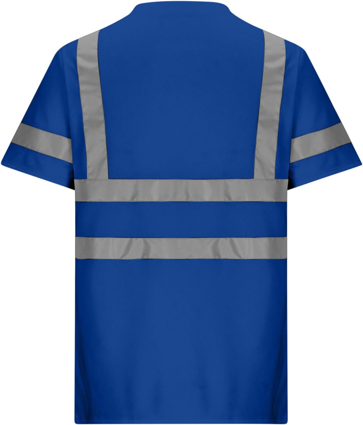 Safety Work Shirts Women Short Sleeve Tee Reflective Tops with Pockets High Visibility Tshirts Comfy Blouse
