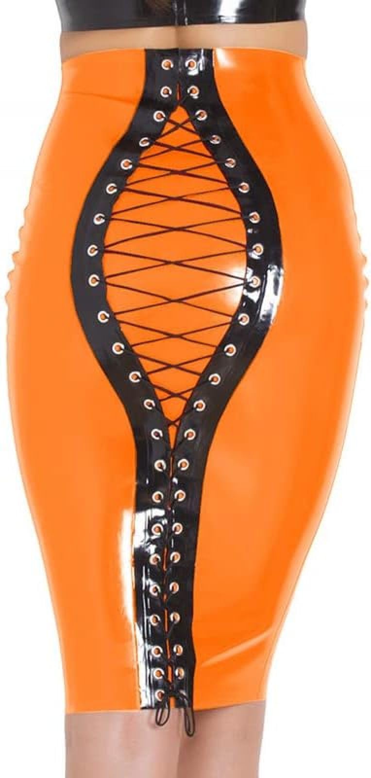 Faldas De Tubo Para Mujer, Falda Abierta Ajustada De Talle Alto Con Cordones, Minifaldas Ajustadas De Cuero De Látex De PVC De Verano,Plata,SG