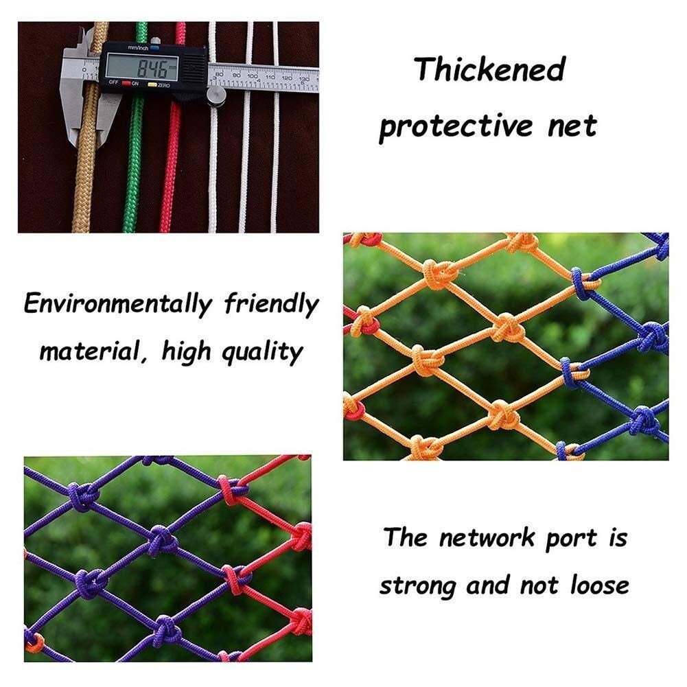 Schutznetz Sicherheitsnetz Nylon Ladungs Seilnetz Farbe Dekoratives Seilnetz, Kinder Fallschutznetz, Treppen Schutznetz, Sicherheitsnetz, Outdoor, Balkon, Zaunnetz, Indoor, Kletternetz, Schaukel, Häng