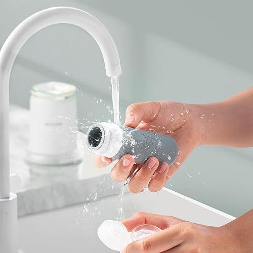 Miniatura 5 de Juego de 16 botellas de silicona, diseño a prueba de fugas, tamaño de viaje, aprobado por la TSA para artículos de tocador, recipientes portátiles y