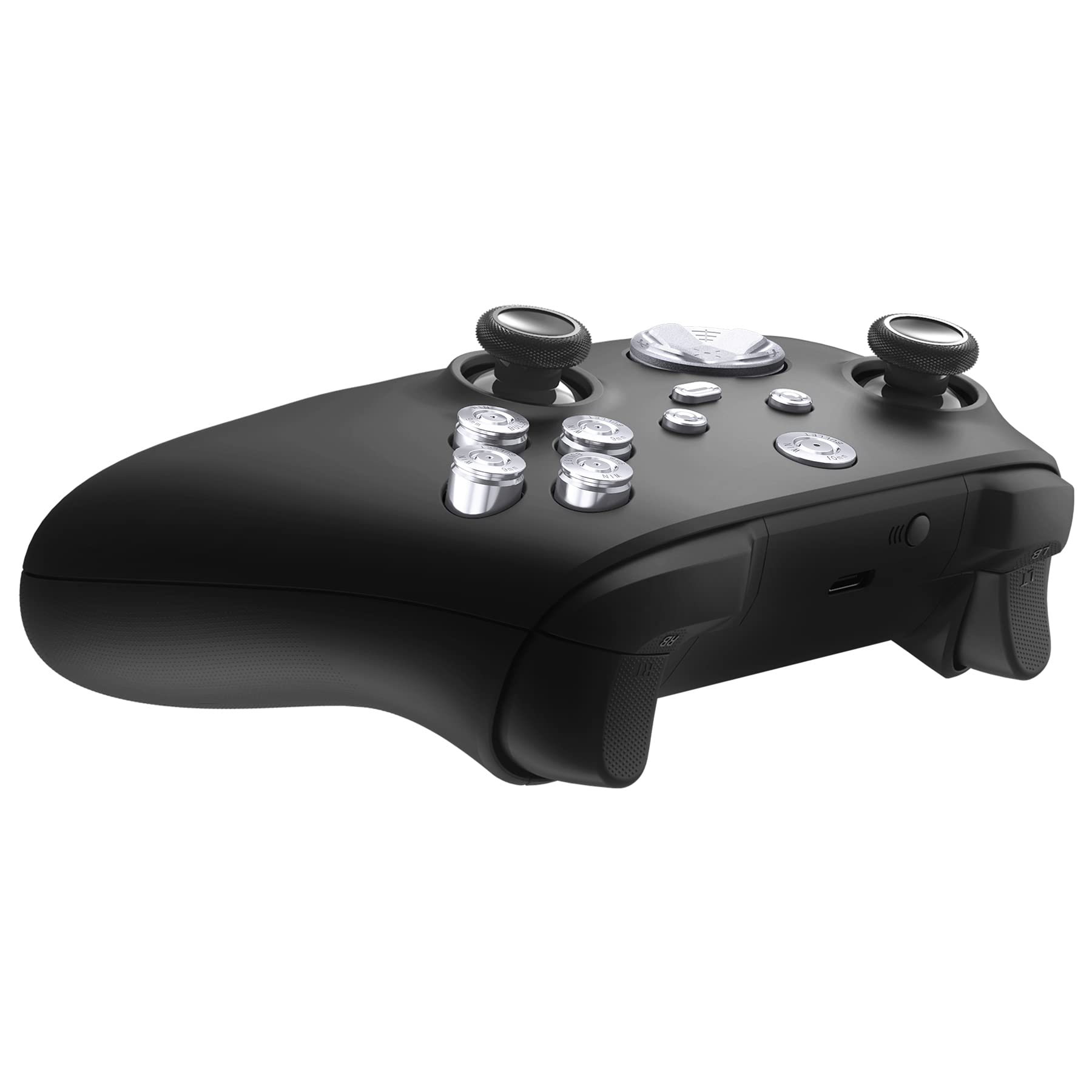 eXtremeRate Tasti ABXY Dpad in Metallo per Xbox Series X S Controller,9 in 1 D-pad Pulsante Home Start Back Share in Lega di Alluminio per Xbox Series S X Joystick Model 1914-Argento