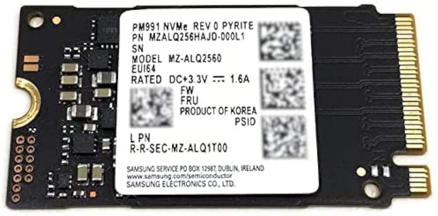 Empowered PC PM991 (MZALQ256HAJD) Wewnętrzny dysk twardy SSD M.2 2242 PCIe NVMe (SSD) 256 GB