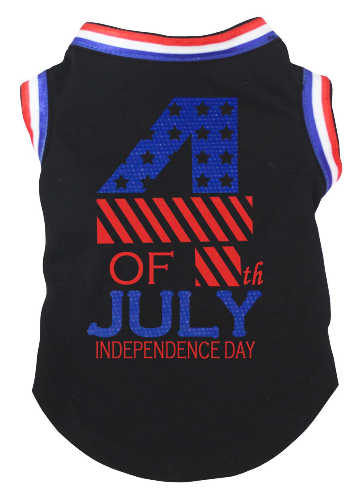 Chemise pour chien XXL rayée noir style Independence Day pour chiot