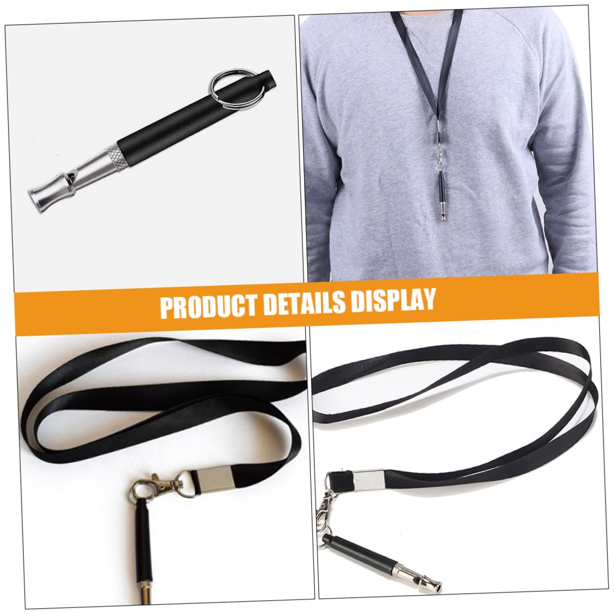 HAPINARY Outdoor Dog Training Metal Whistle with Lanyard Multipurpose Pet Training Tool