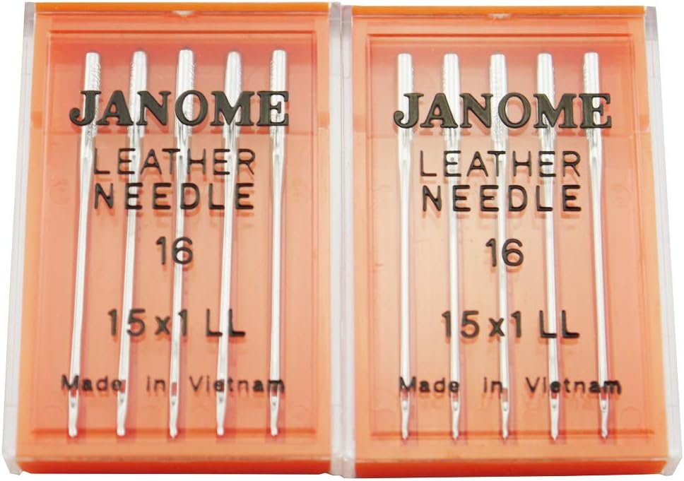 DREAMSTITCH 990200000A 10 Pcs Ball Point Needle 15x1SP #9/65 x 2, #11/75 x 2 & #14/90 x 6 for Janome Brand 990200000A