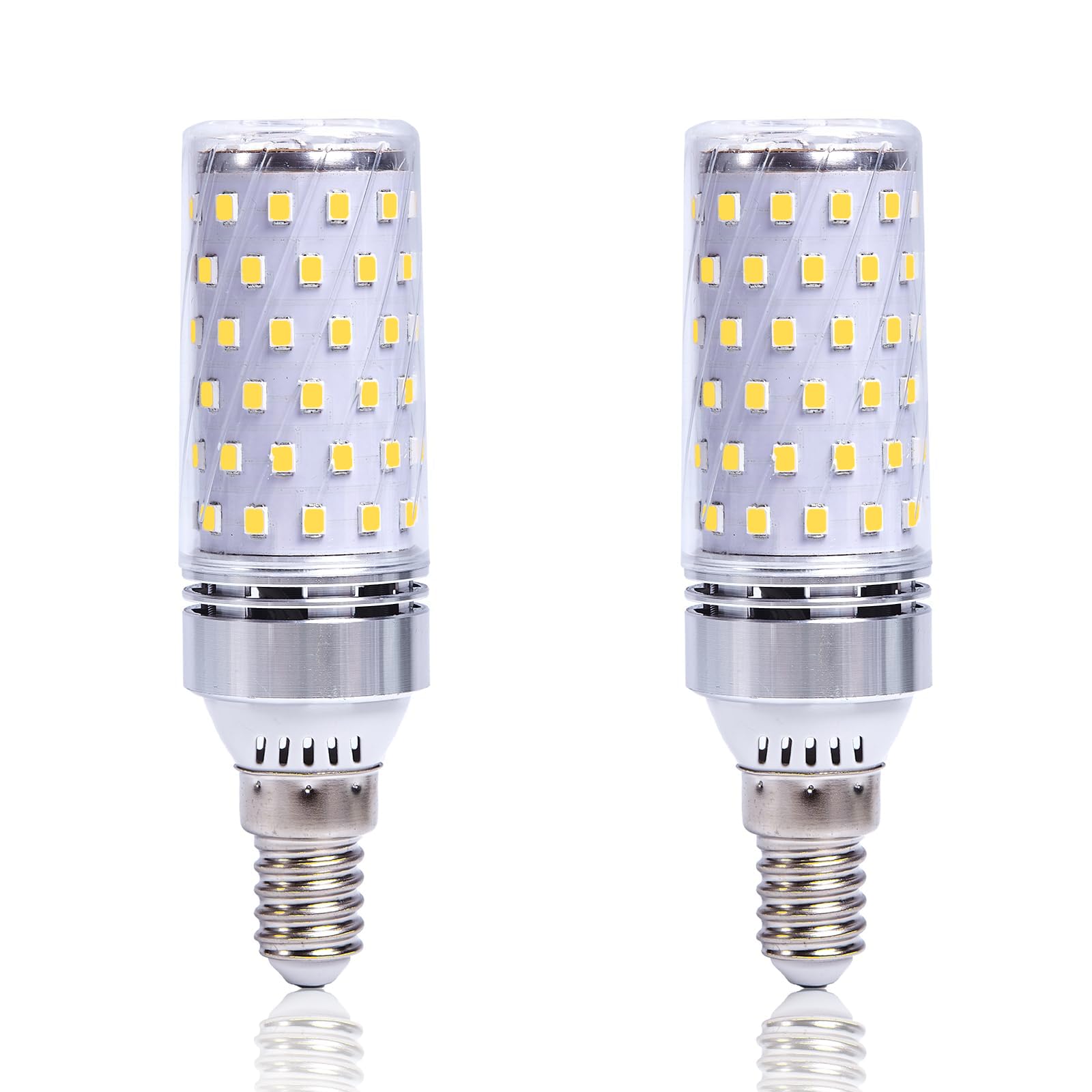 LiTlight E14 LED Bulbs 10W, SES Small Edison Screw Light Bulbs 1100LM, 4000K Natural White, 100W Halogen Equivalent, E14 Corn Light Bulb for Home Ceiling Lights, Non-Dimmable, Pack of 2