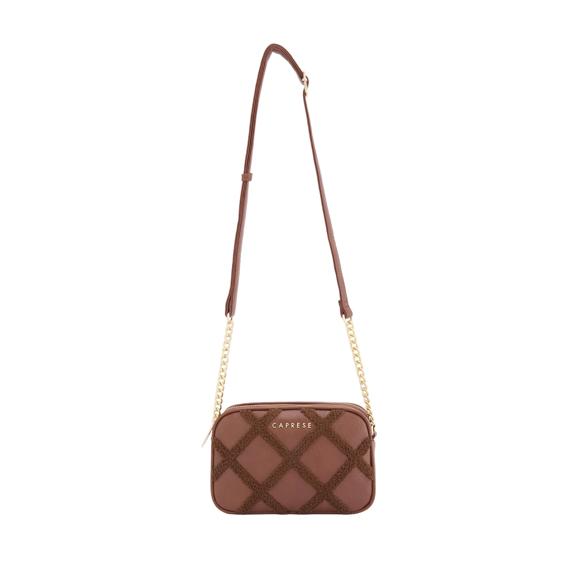 caprese Athena Small Chenille Embroidered Sling Bag for Women | Elegant Multi-Compartment Shoulder Bag with Adjustable Strap | Party & Travel Crossbody Purse-picture-10